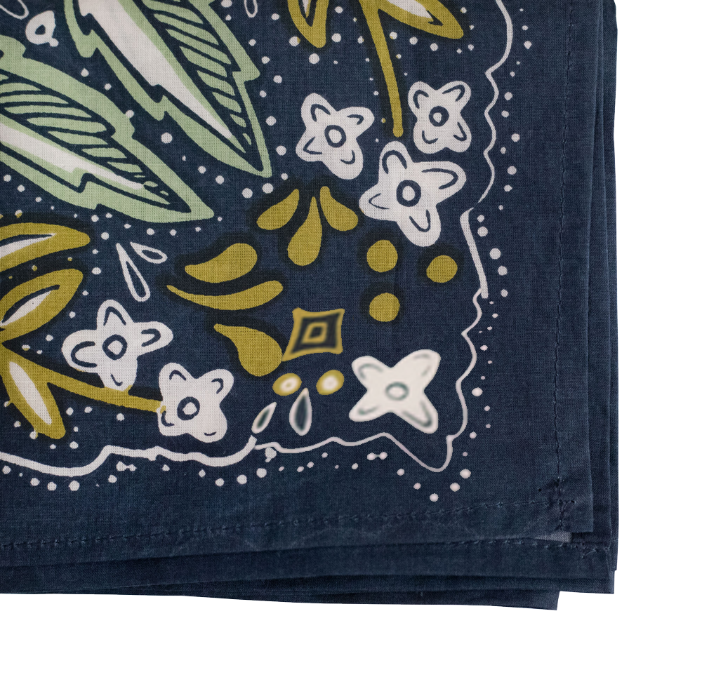 Amelia Navy Bandana
