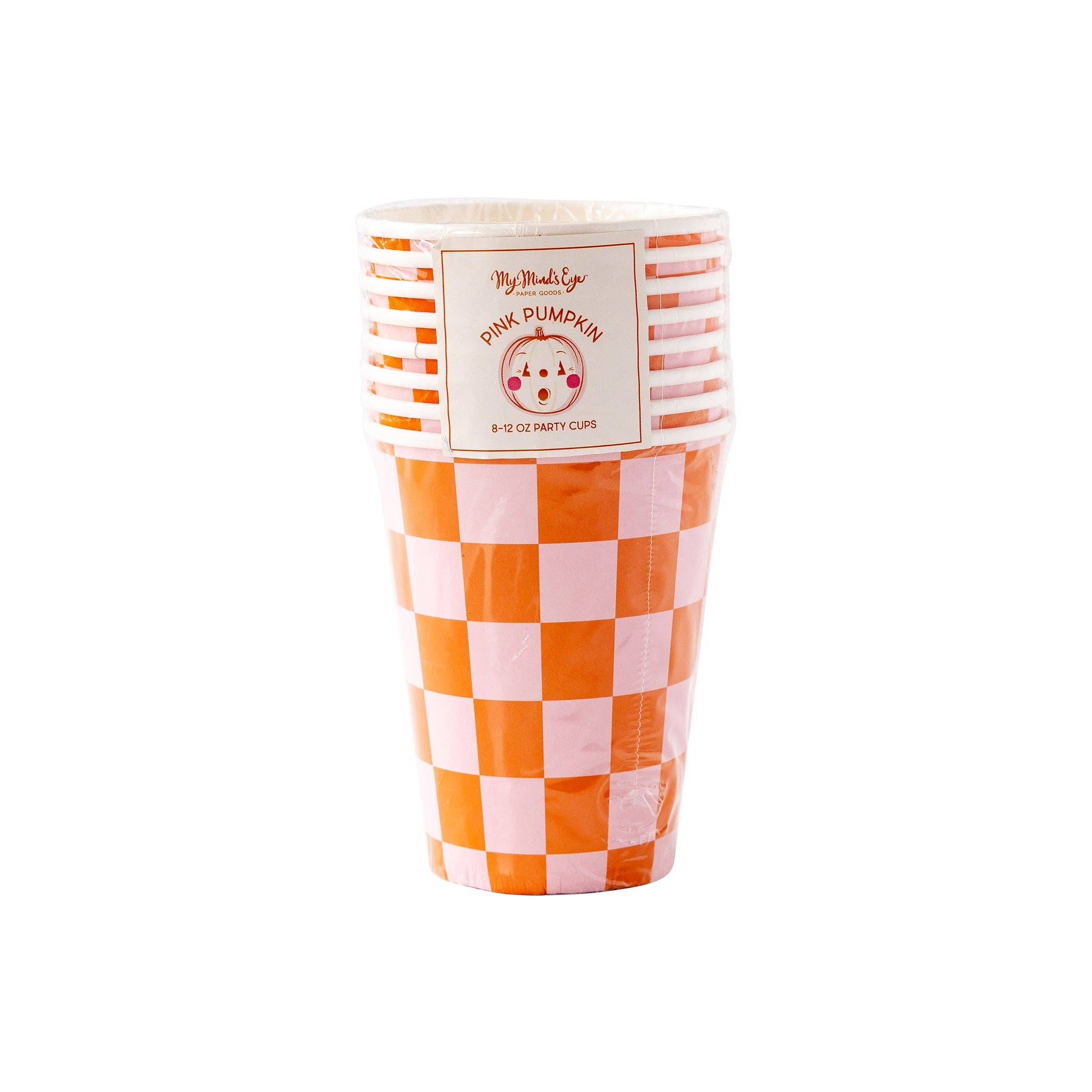 Checked Party Cups (Set of 8)