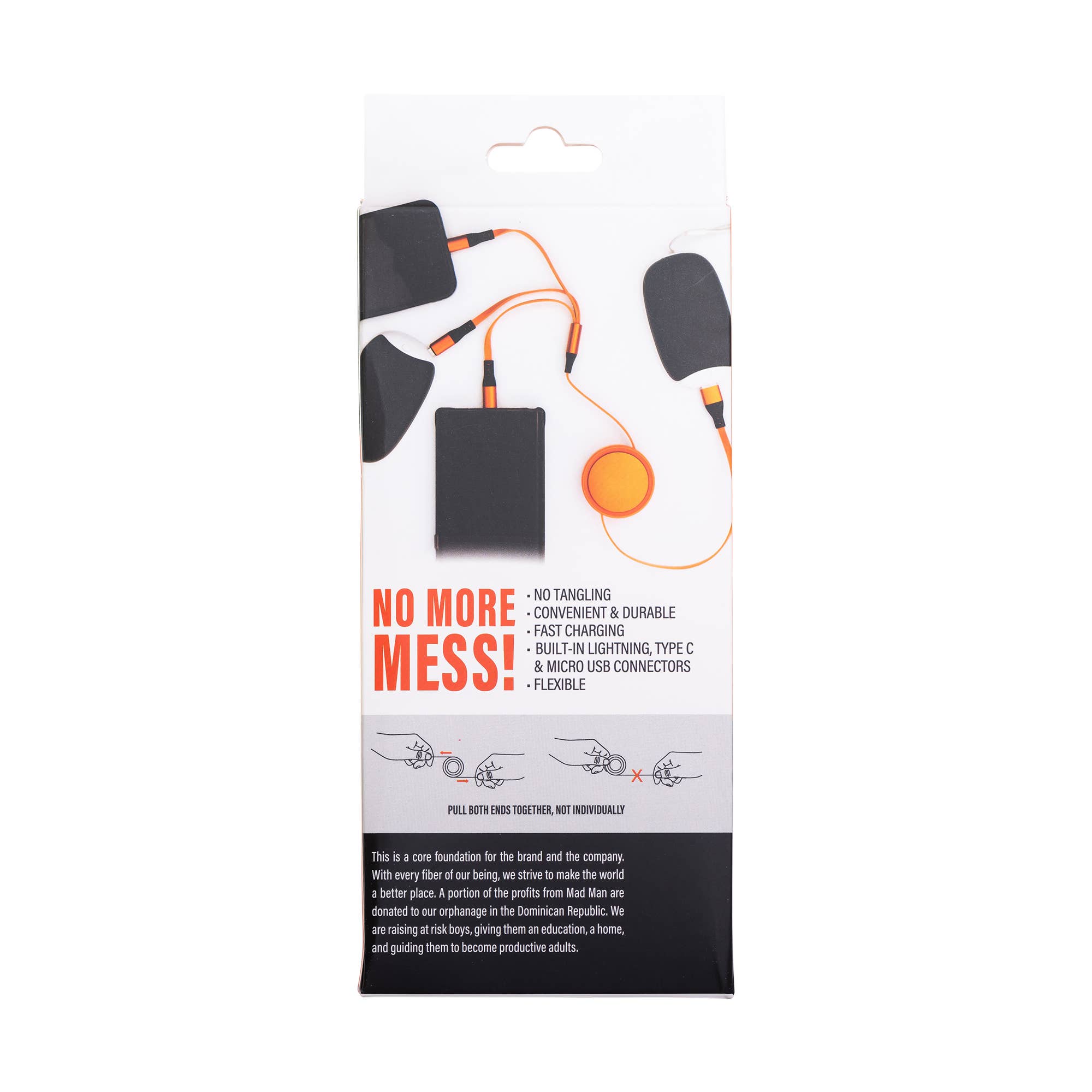 Retractable Fast Chargers in Black