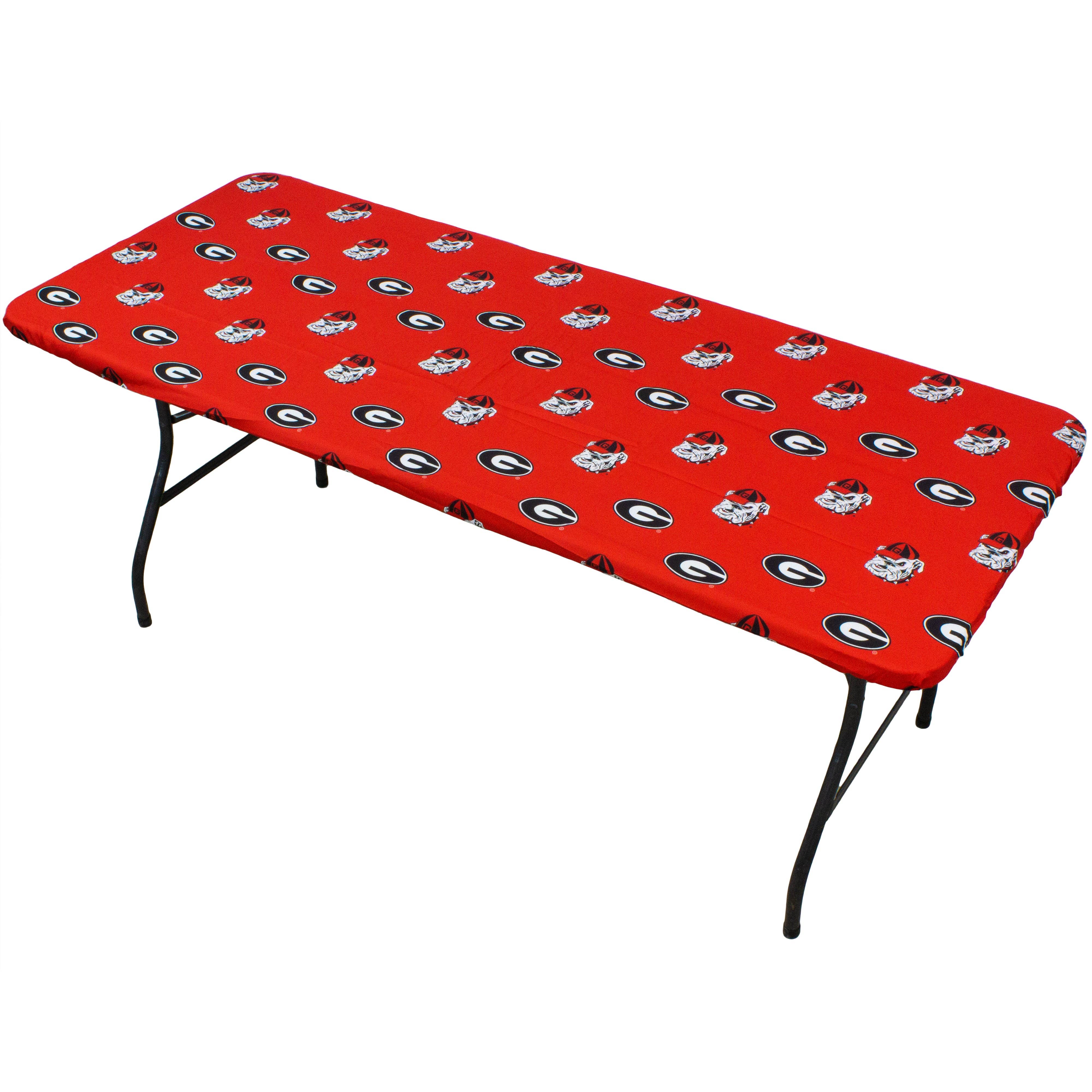 Georgia Bulldogs Fitted Table Cover -Tablecloth 6' Table Cover - 72" x 30"