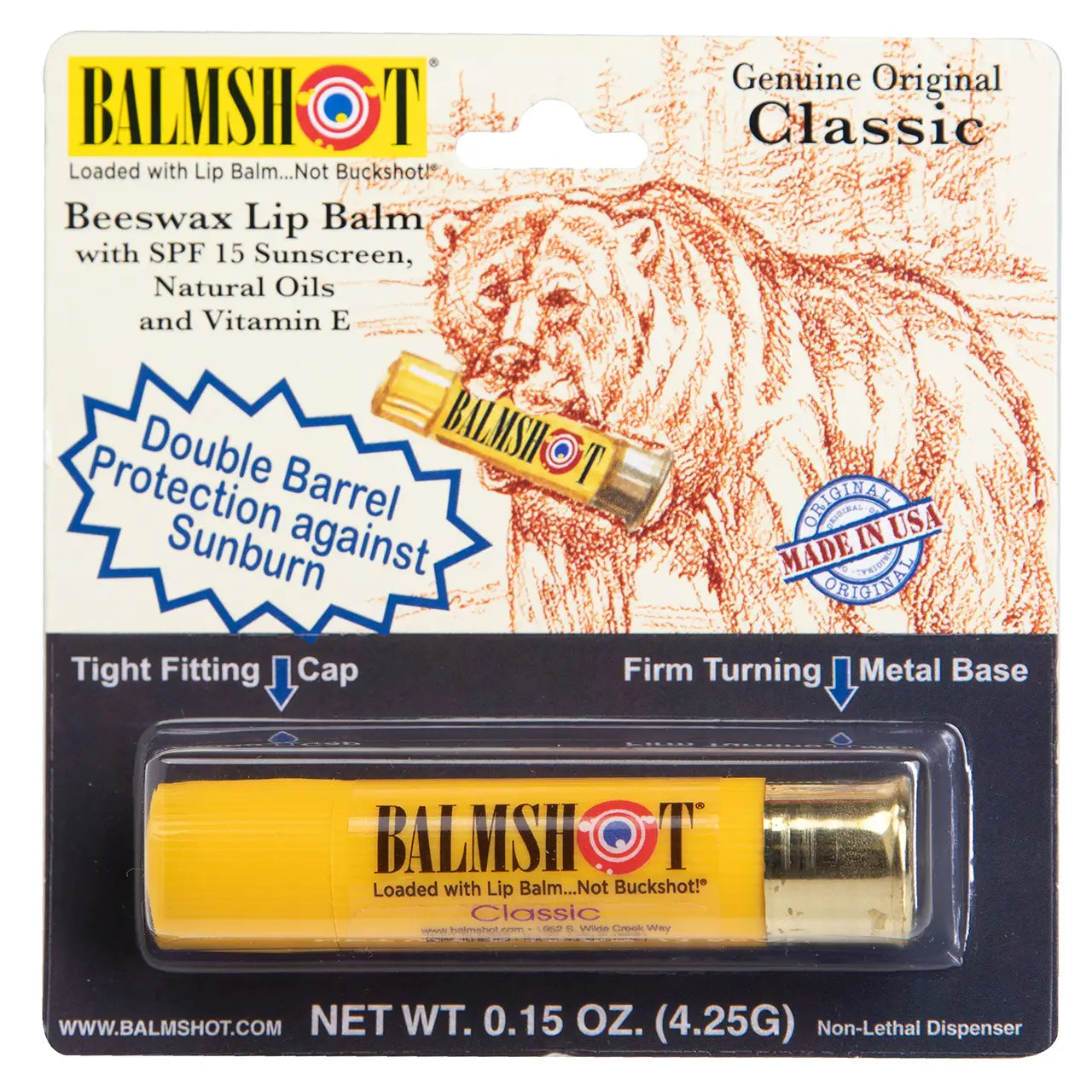 Balmshot Classic Beeswax Lip Balm