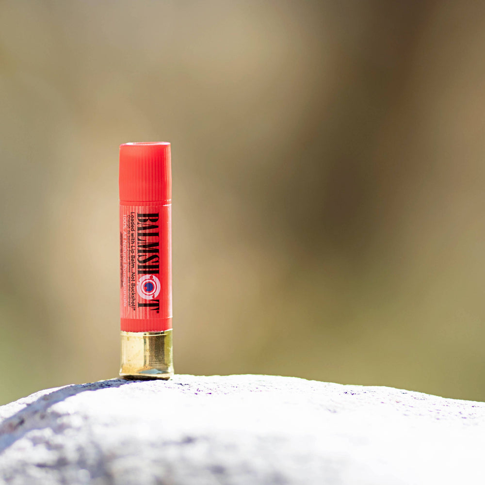 Balmshot Shotgun Shell Lip Balm in Pomegranate