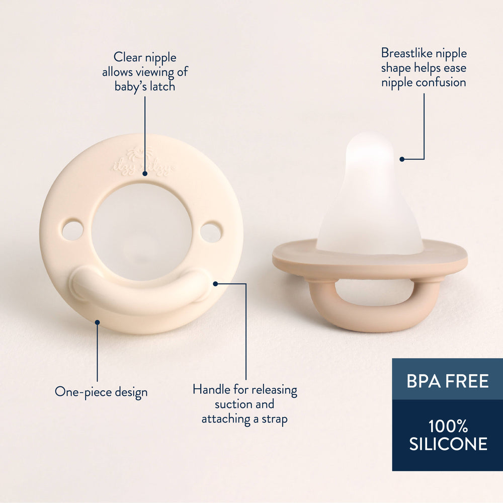 Latch & Soothe™ Breastlike Pacifier in Taupe by Itzy Ritzy