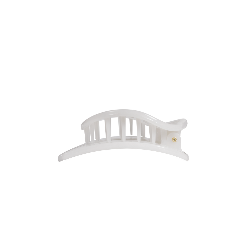 Coconut White Small Flat Circle Hair Clip