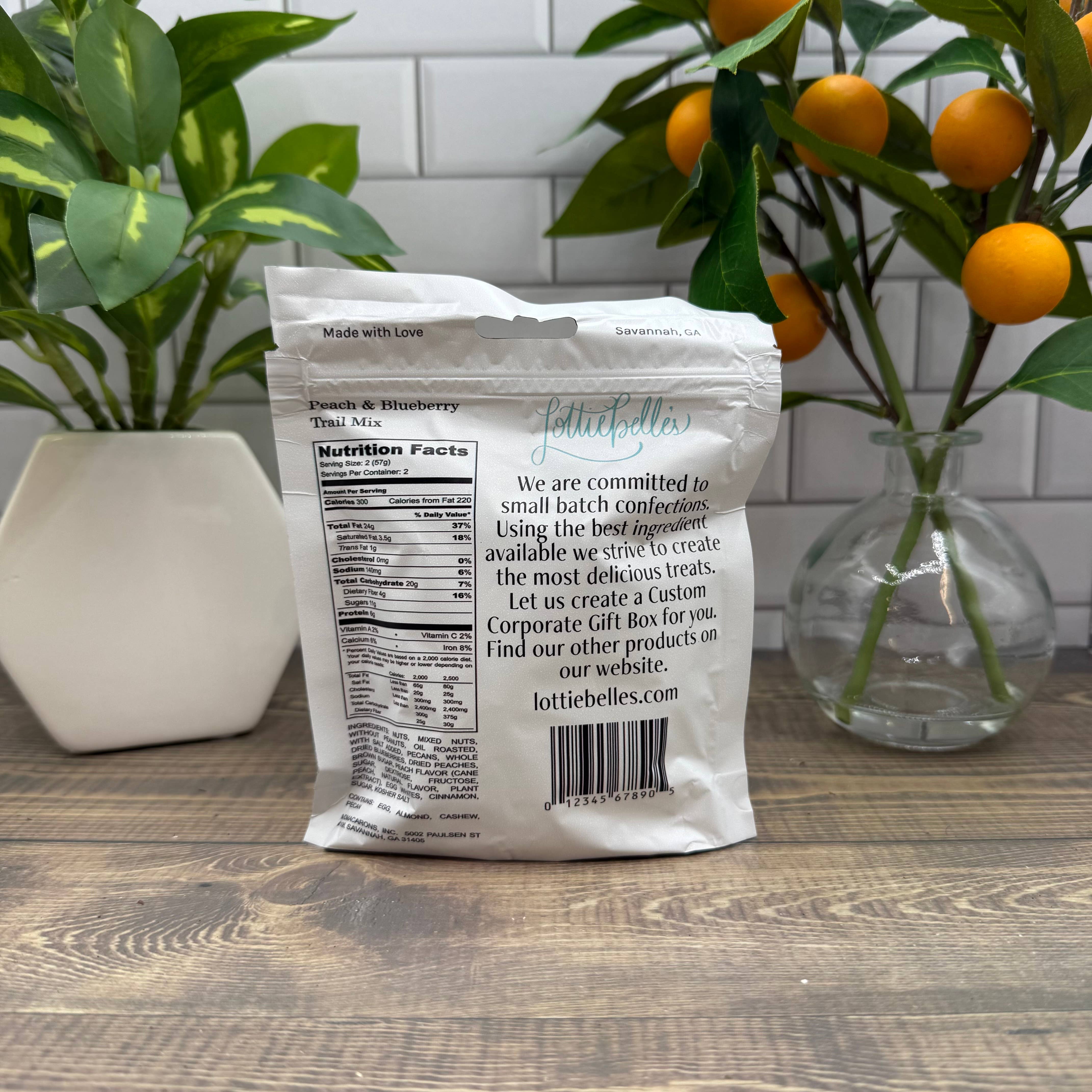 Lottiebelle's Peach and Blueberry Trail Mix