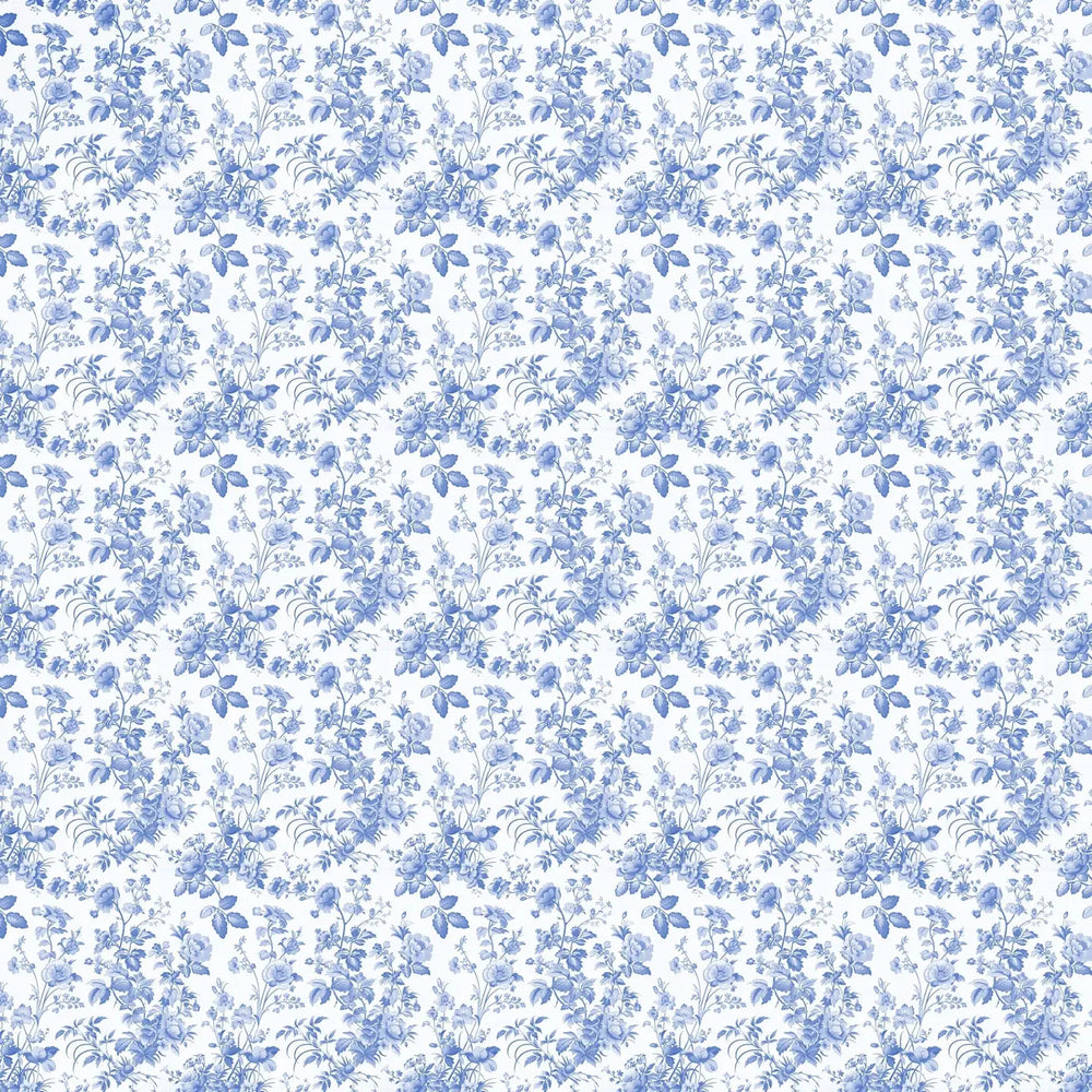 Beau Bottle Preppy Grandmillenial Blue Floral- Champagne Collection