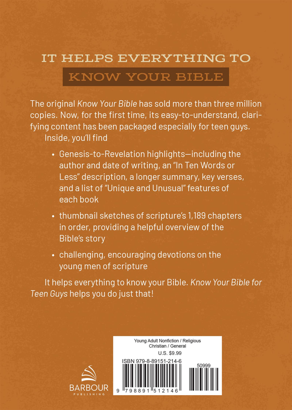 Know Your Bible for Teen Guys