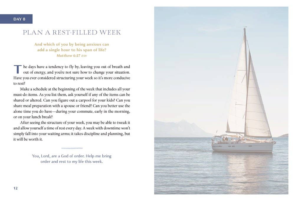 The Stress Less Devotional : 100 Days to Embrace Rest and Re