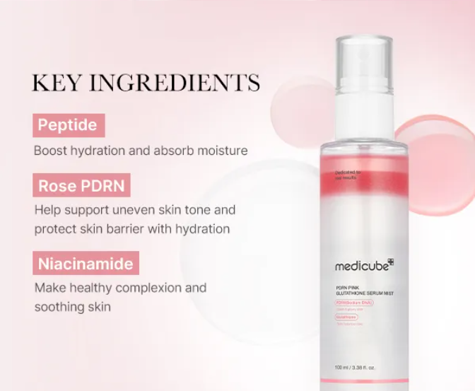 MEDICUBE PDRN Pink Glutathione Serum Mist