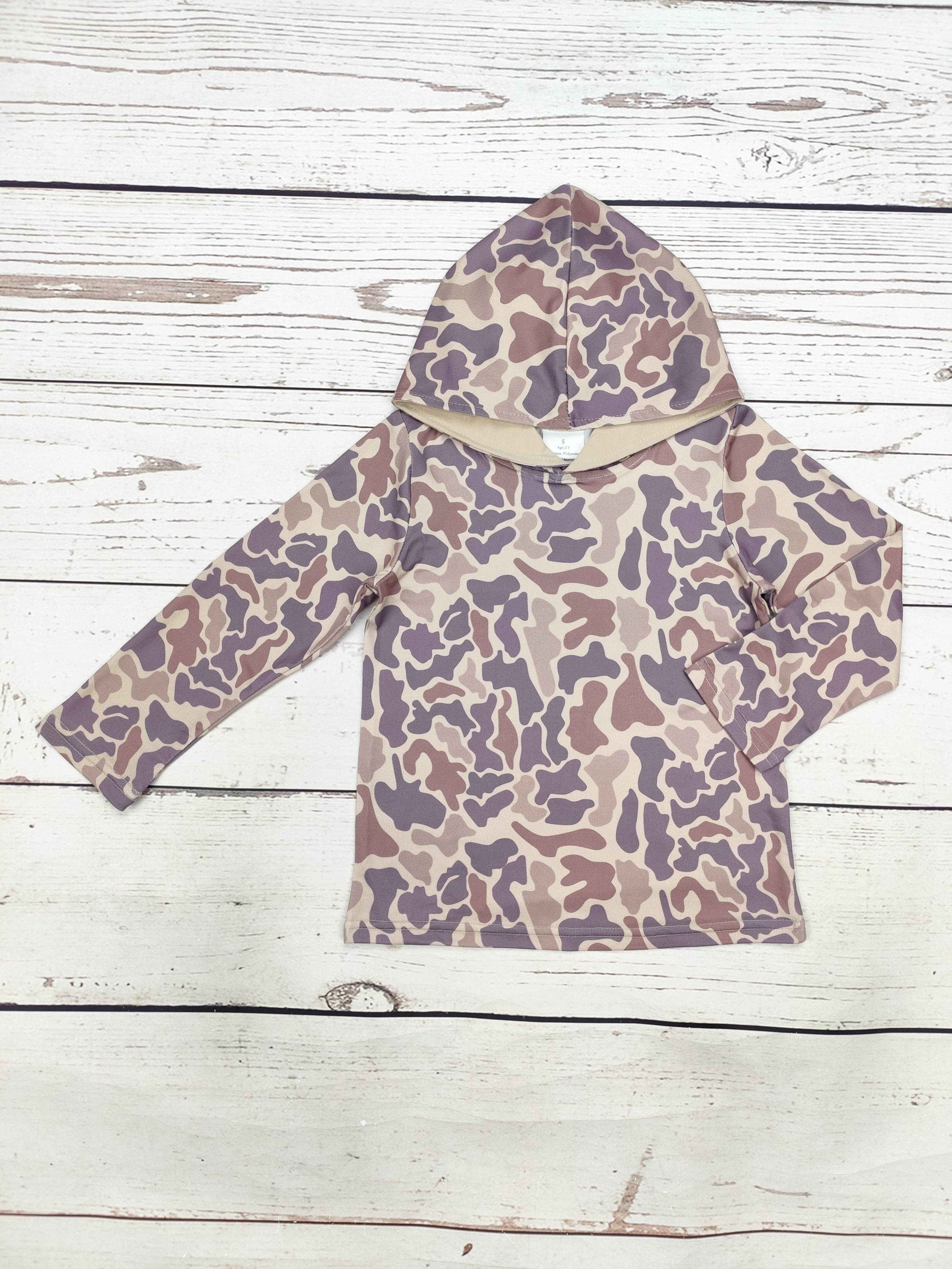 Boys Camouflage Hoodie