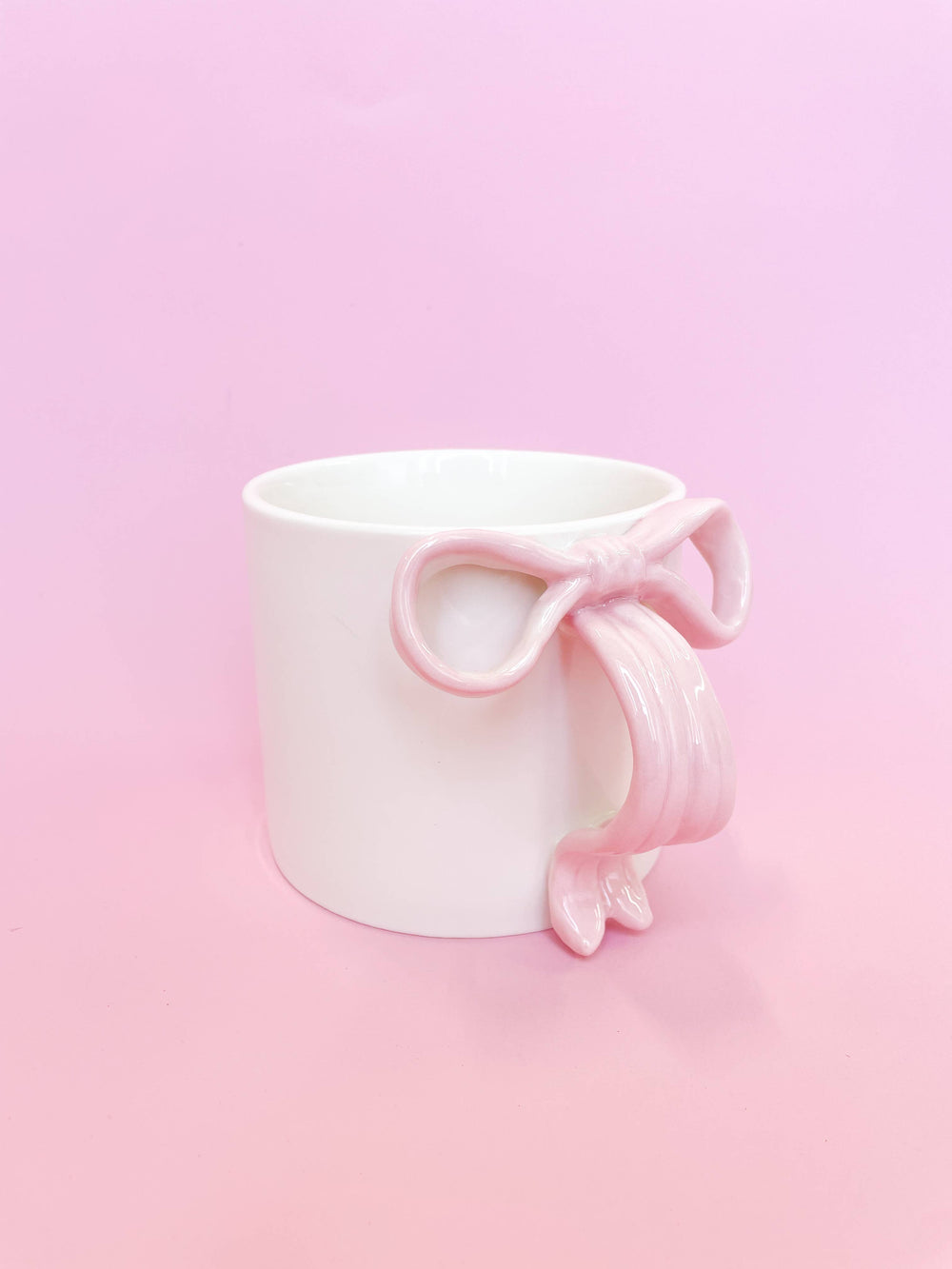Pink Bow Ceramic Coffee Mug