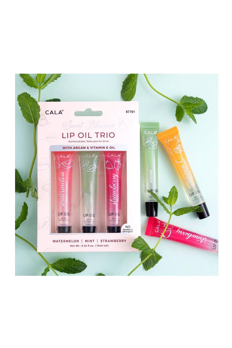 Sweet Blossom Lip Argan Oil Trio