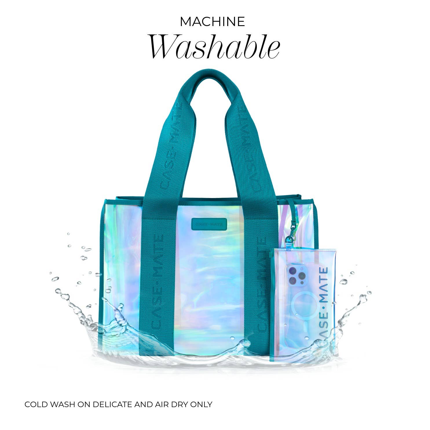 Emerald Blue Soap Bubble Jelly Tote Bag by Case-Mate