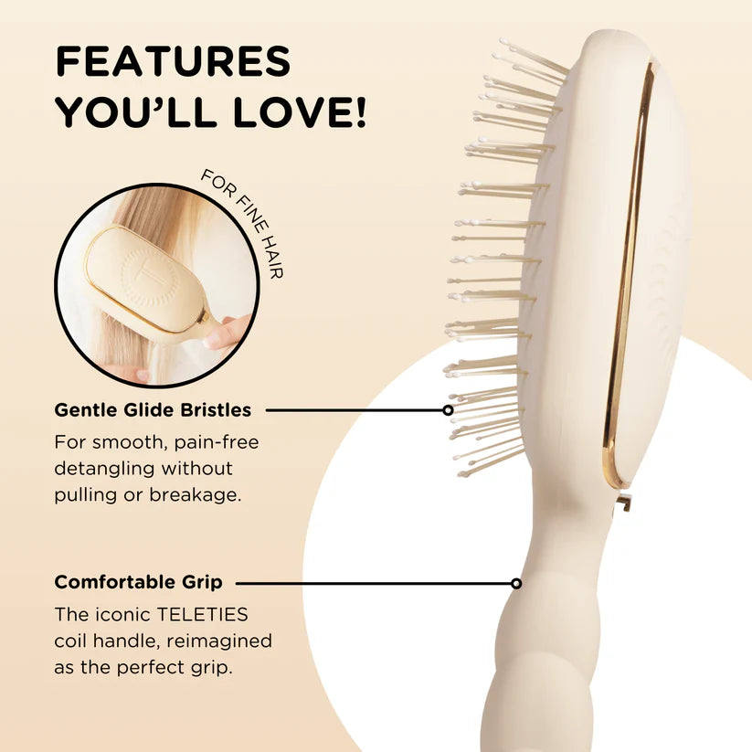 Detangler Hair Brush For Fine Hair- Tan