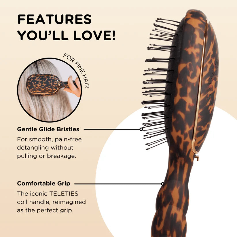 Detangler Hair Brush For Fine Hair- Tortoise