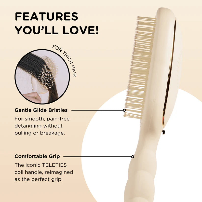 Detangler Hair Brush For Thick Hair- Tan