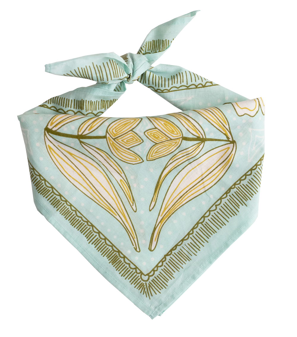 Eliza Blue and Yellow Bandana