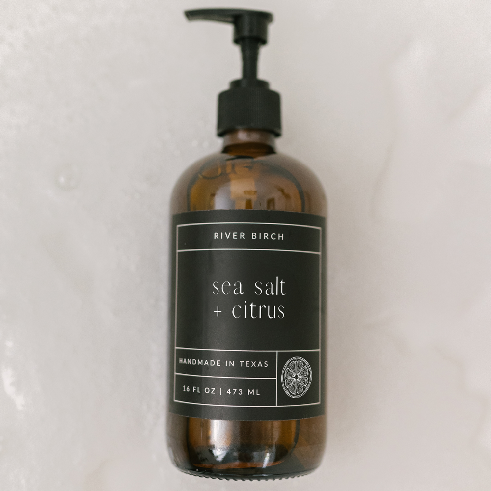 Sea Salt + Citrus Handmade Hand Wash (16oz)