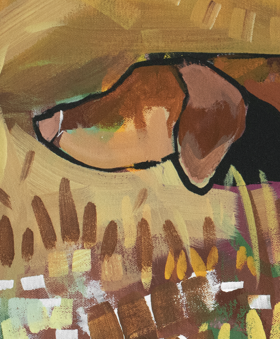 Vizsla Autumn Hunt by Brandon Thomas Print- 8x10