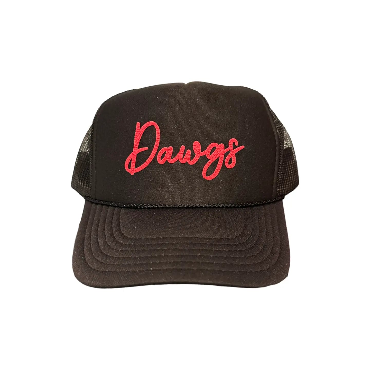 Dawgs Black Puffy Trucker Hat