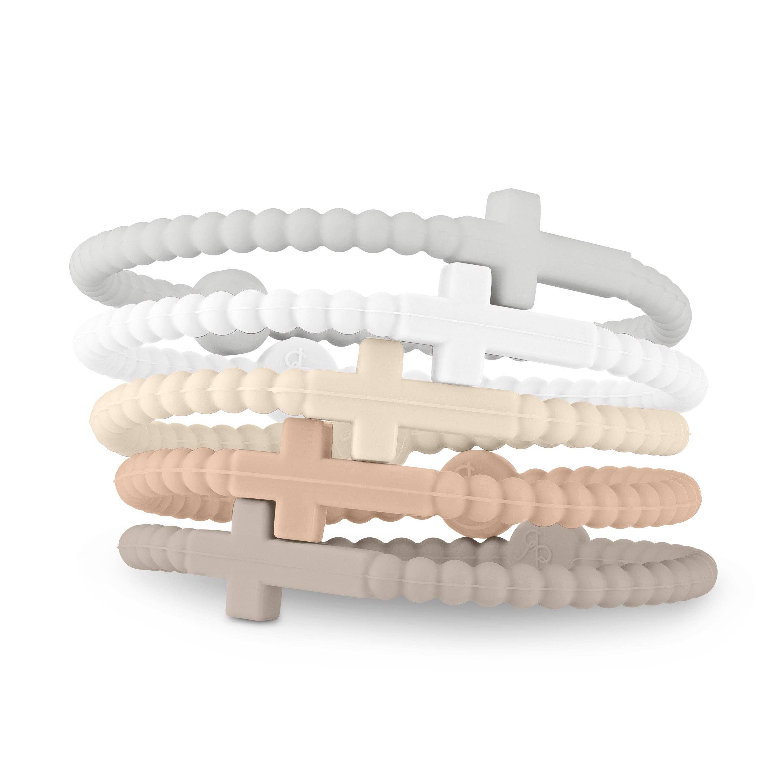 Jesus Silicone Cross Bracelets-Serene in Large