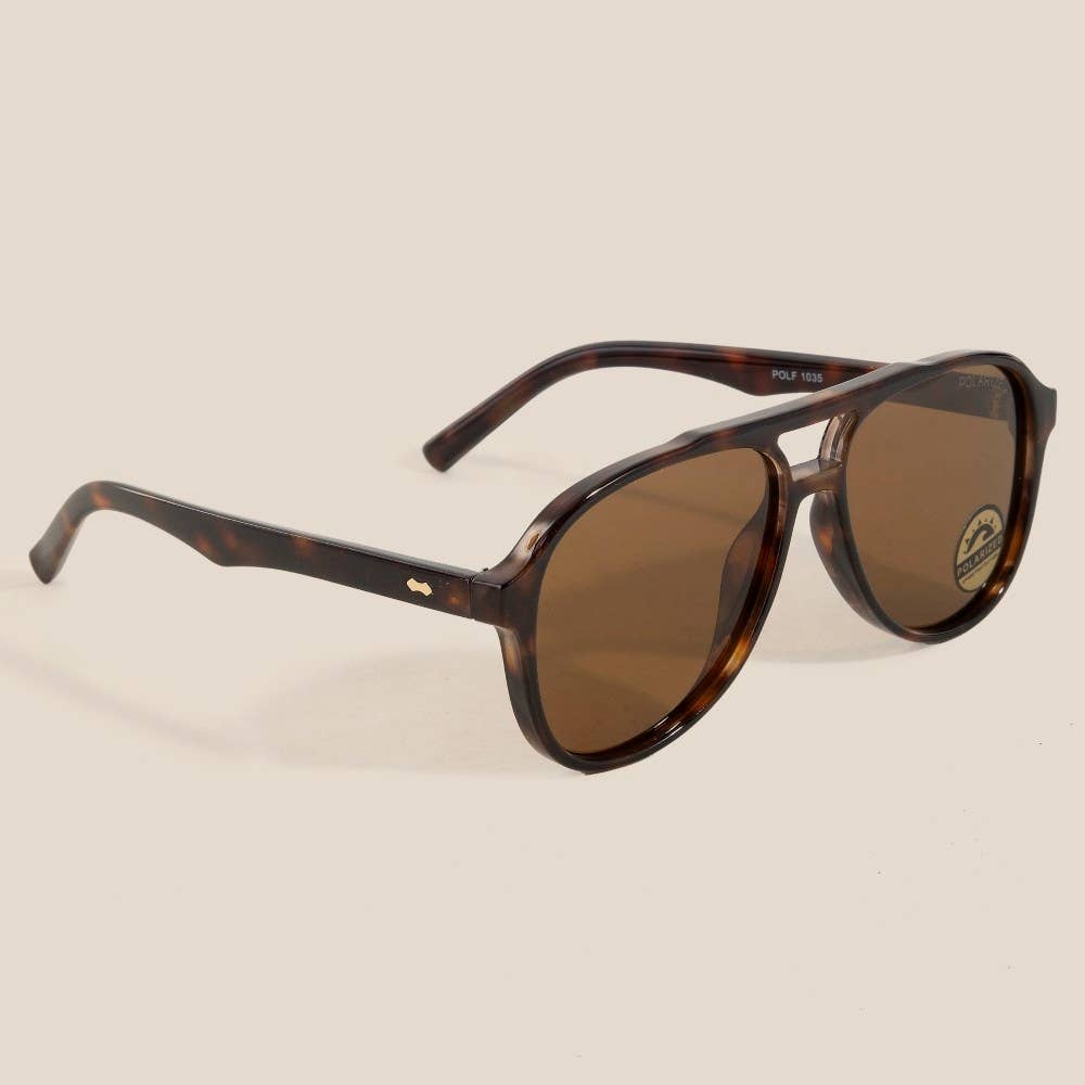 Oversized Polarized Aviator Sunglasses