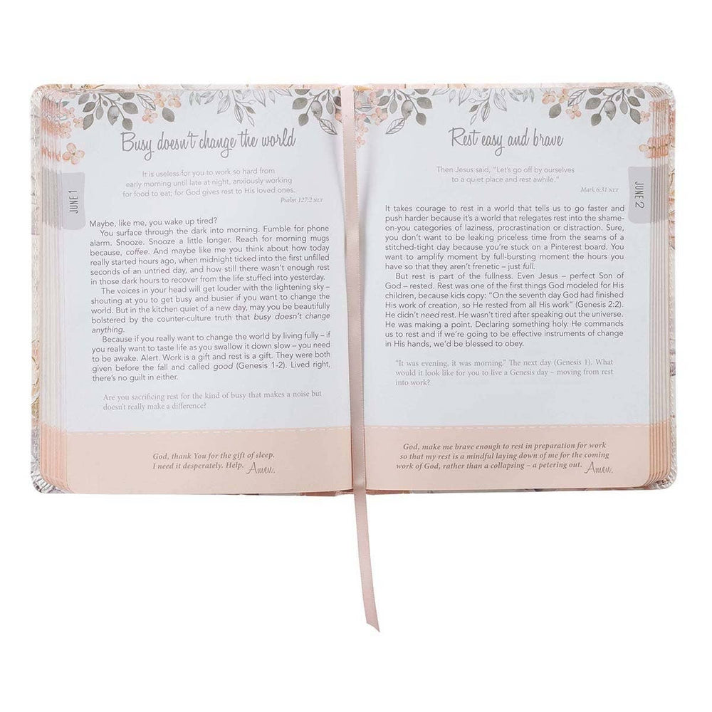 Devotional Walking In Grace Faux Leather