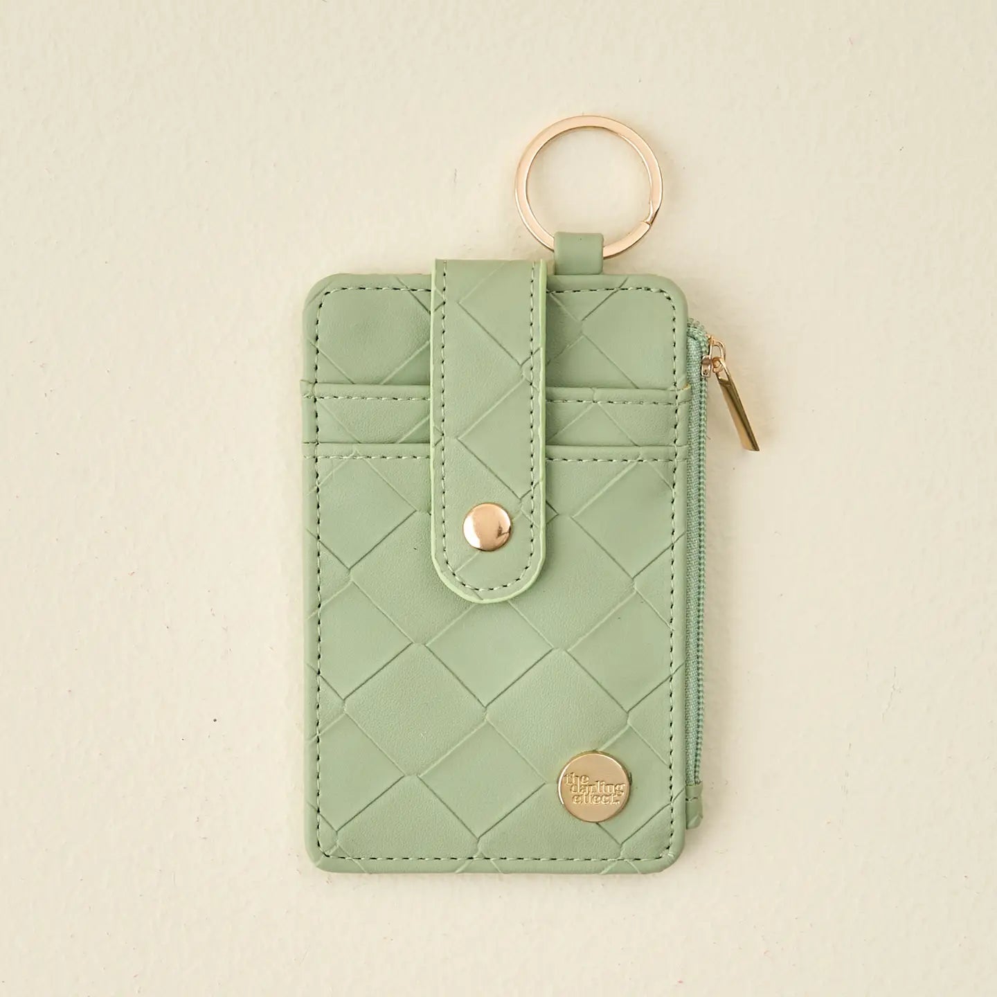 Woven Sage Keychain Wallet