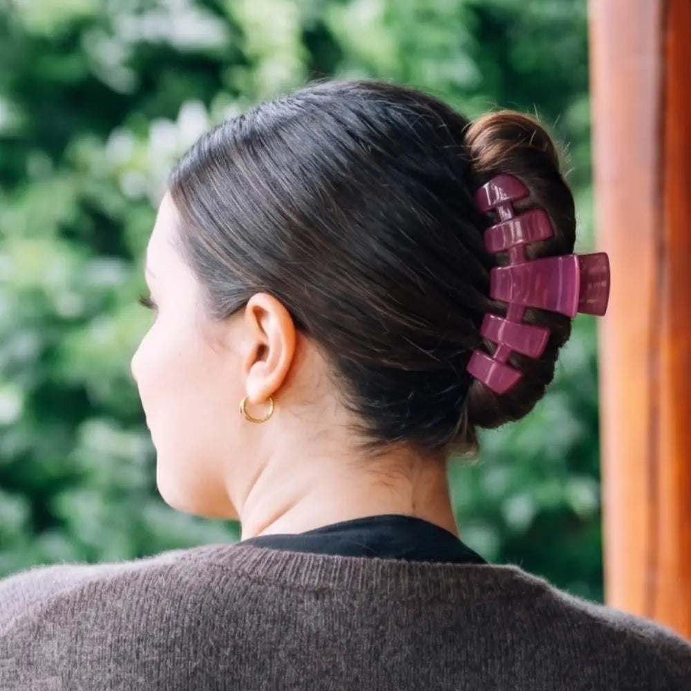 Classic Mulberry Large Hair Clip