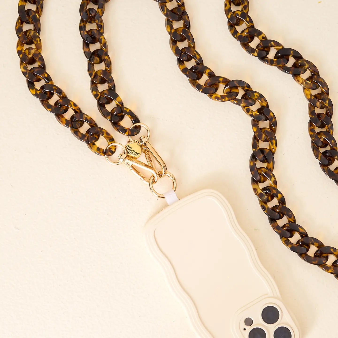 Hold The Phone Crossbody Chain in Tortoise