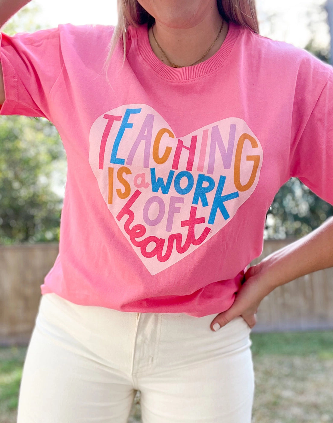 Teaching is a Work of Heart Tee