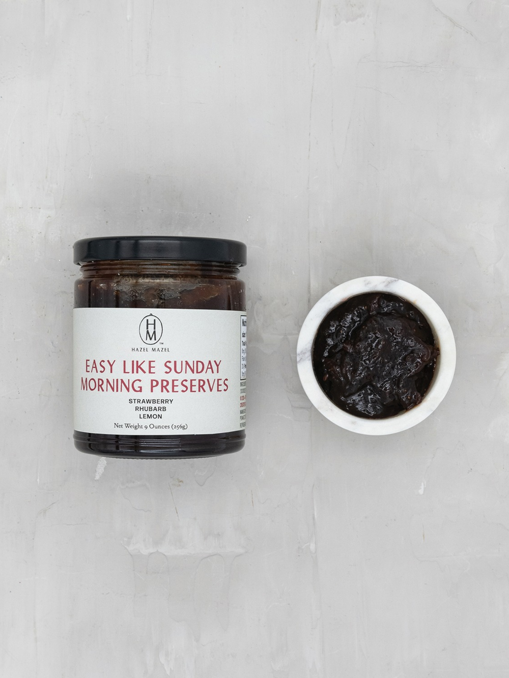 jam with a saying "easy like sunday morning"