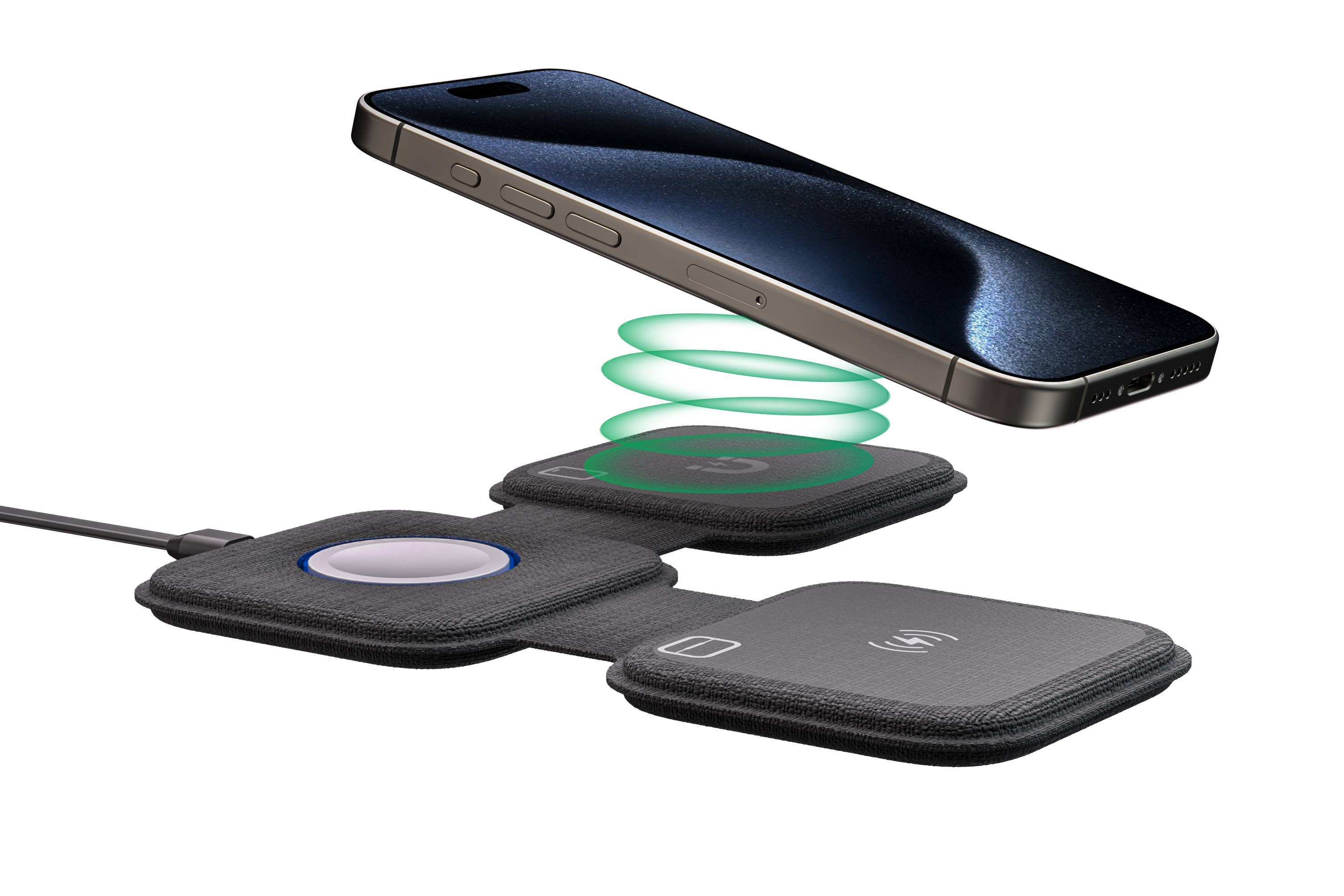 3-in-1 Foldable Wireless Charger for Travel