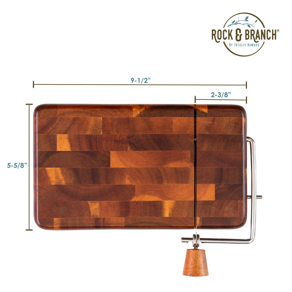 Acacia Serving Board with Cheese Slicer