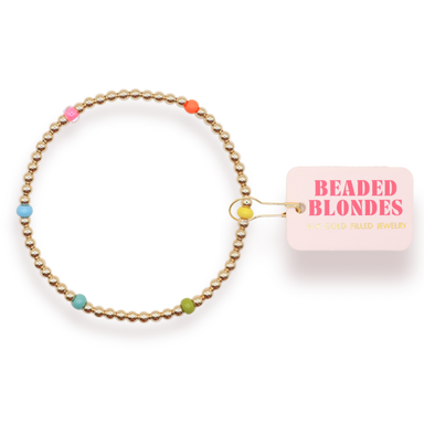 extended Confetti Poppi Bracelet By Beaded Blonde colorful