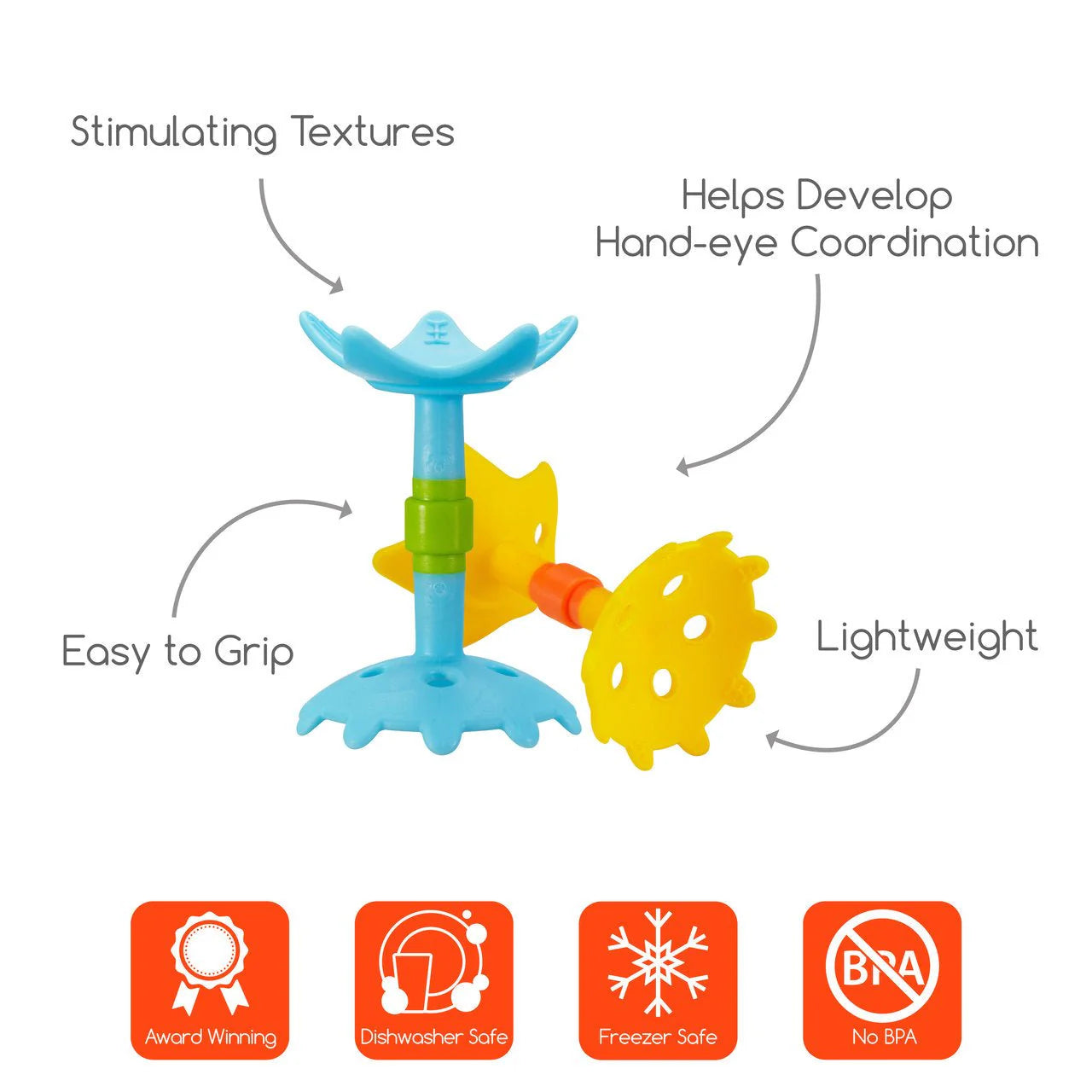 Pink Grip Massaging Teether