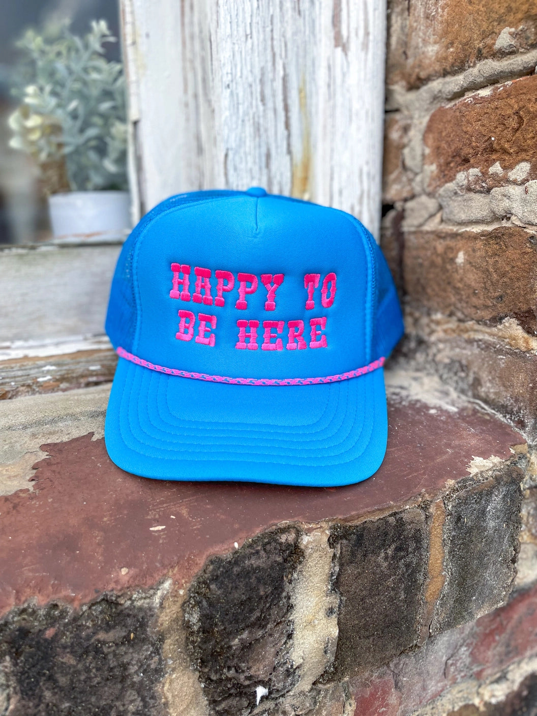 Happy To Be Here Trucker Hat