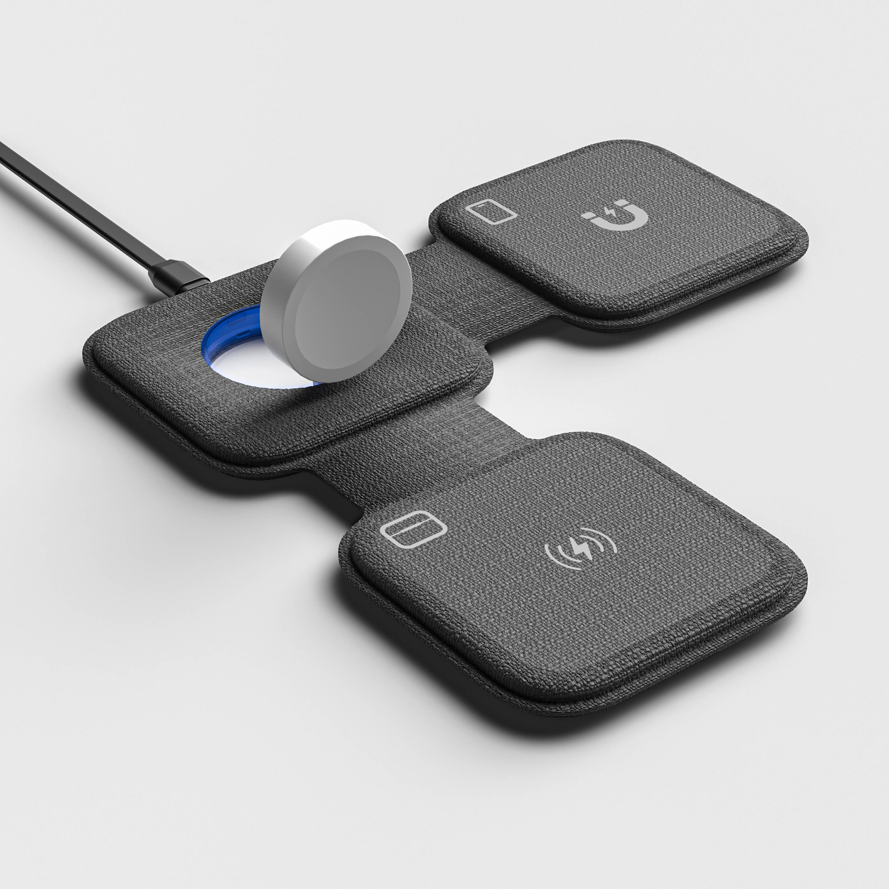 3-in-1 Foldable Wireless Charger for Travel