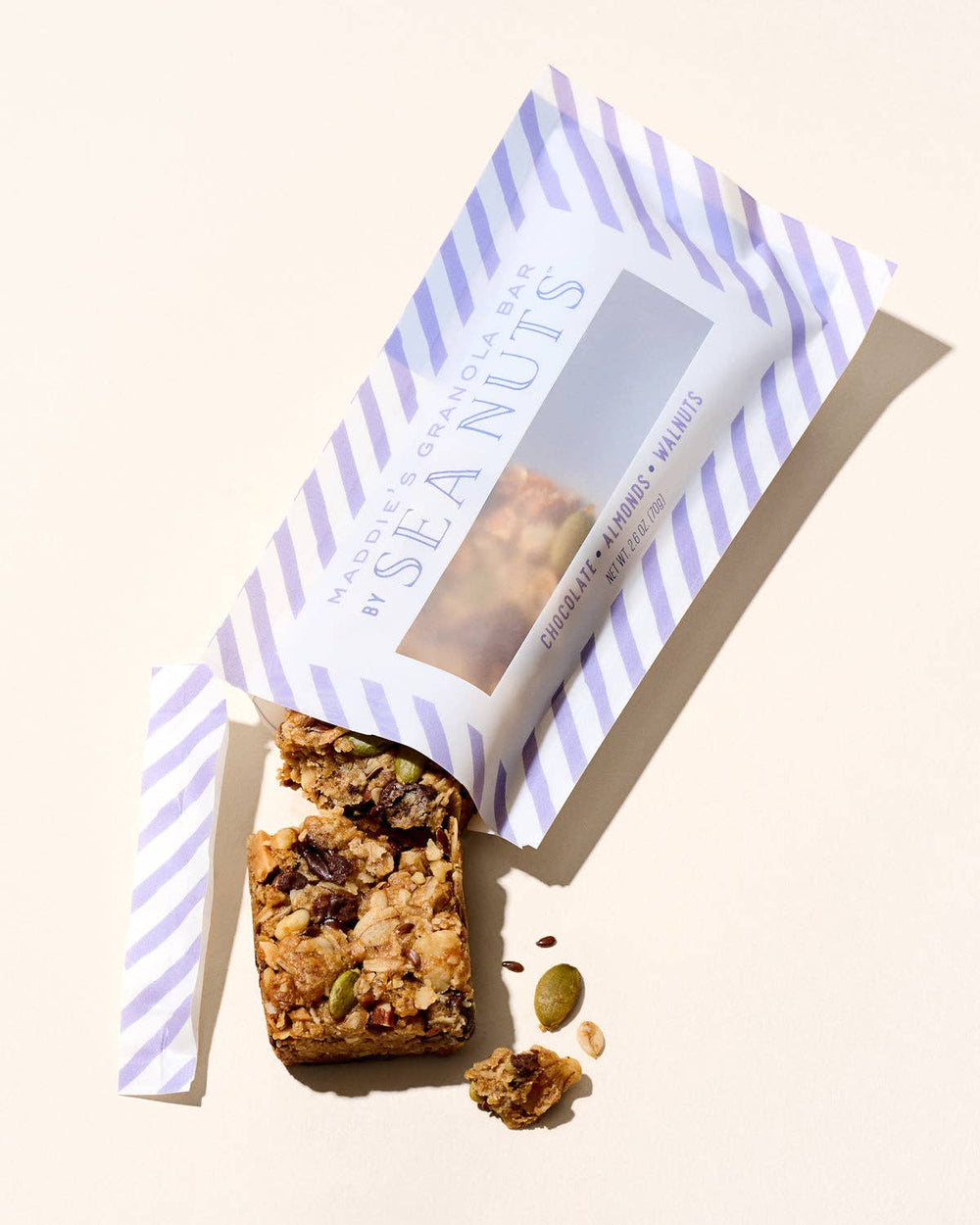 Maddie's Chocolate Almond Walnut Granola Bar By Sea Nuts