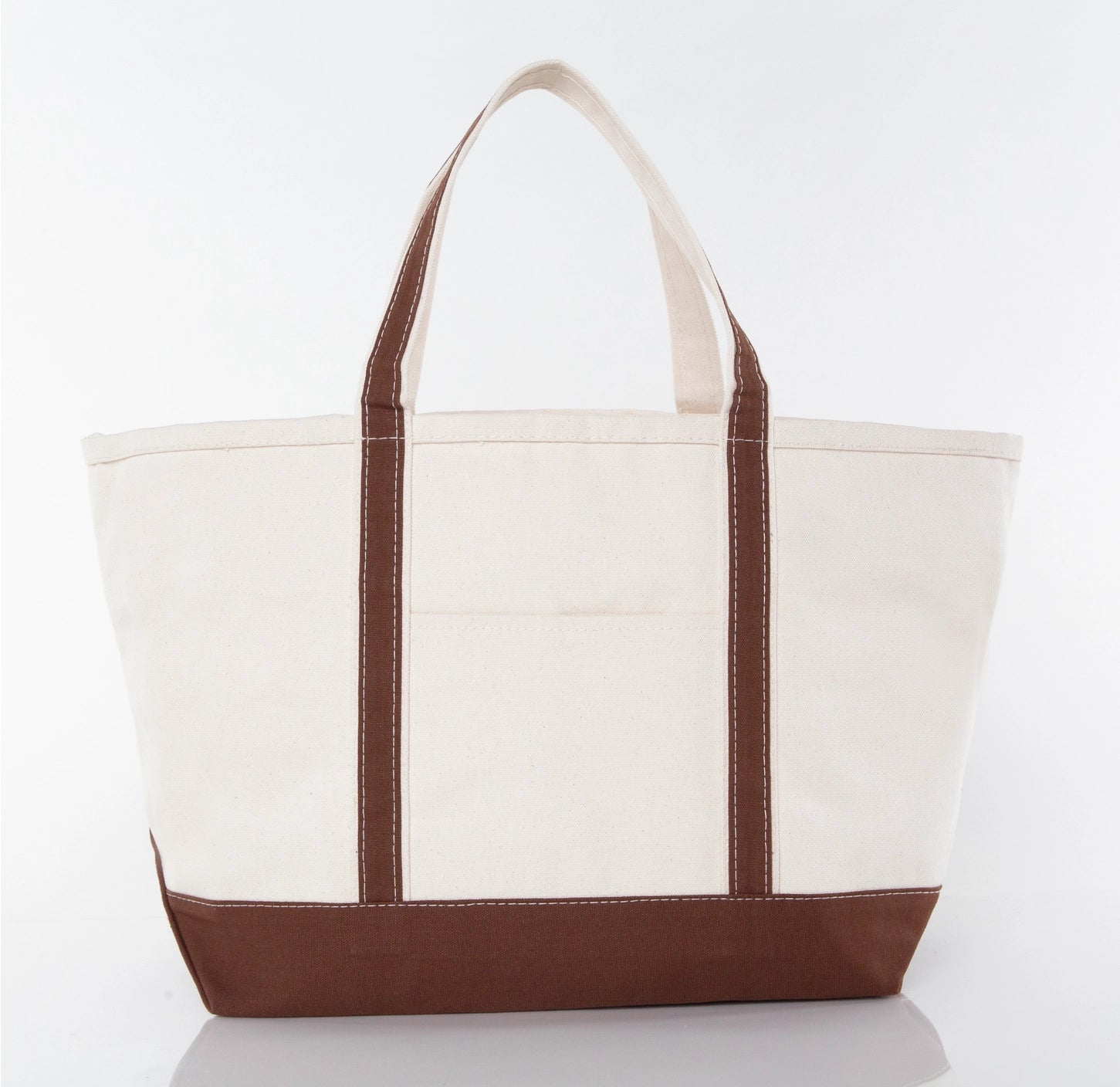 Large Classic Canvas Tote in Brown