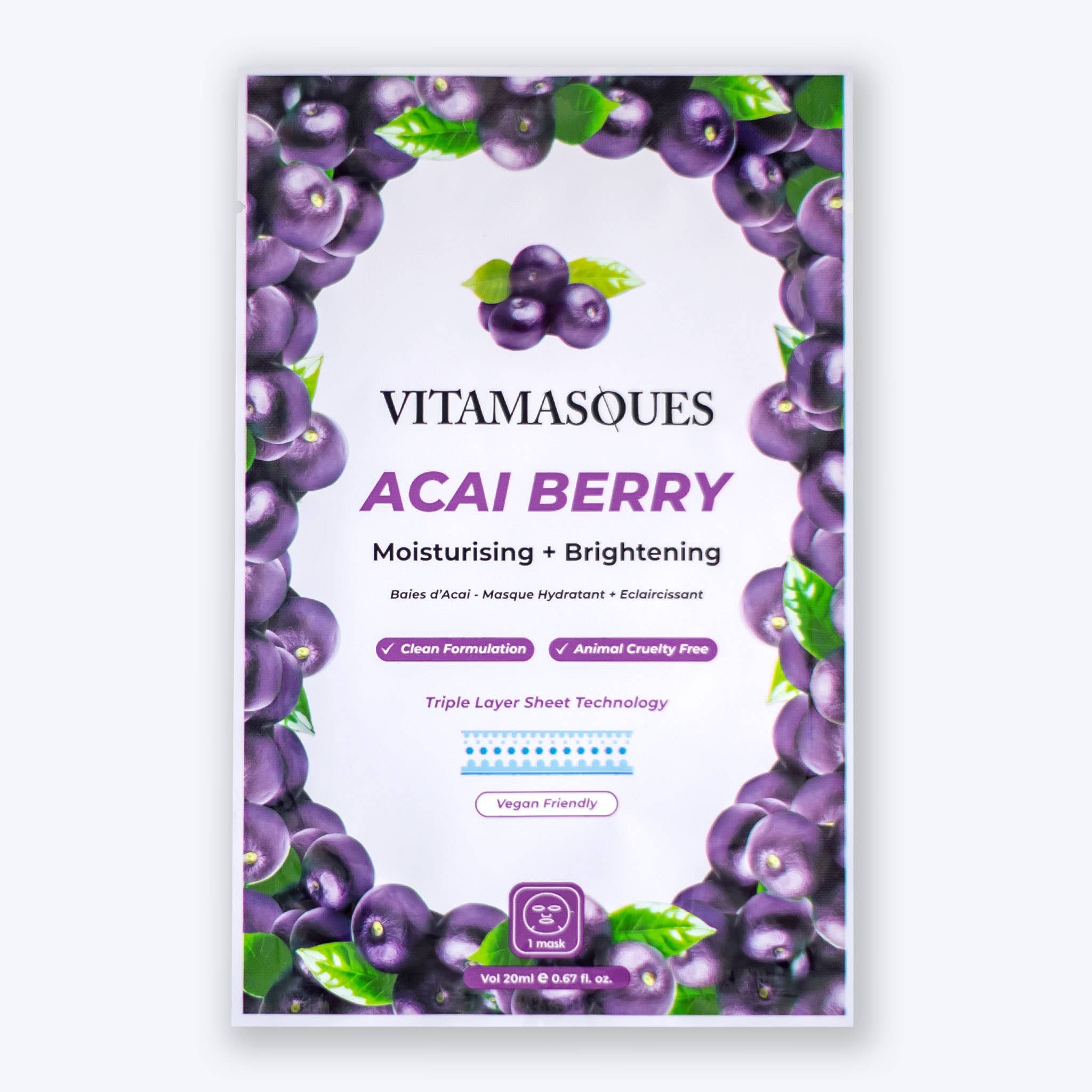 Acai Berry Face Sheet Mask