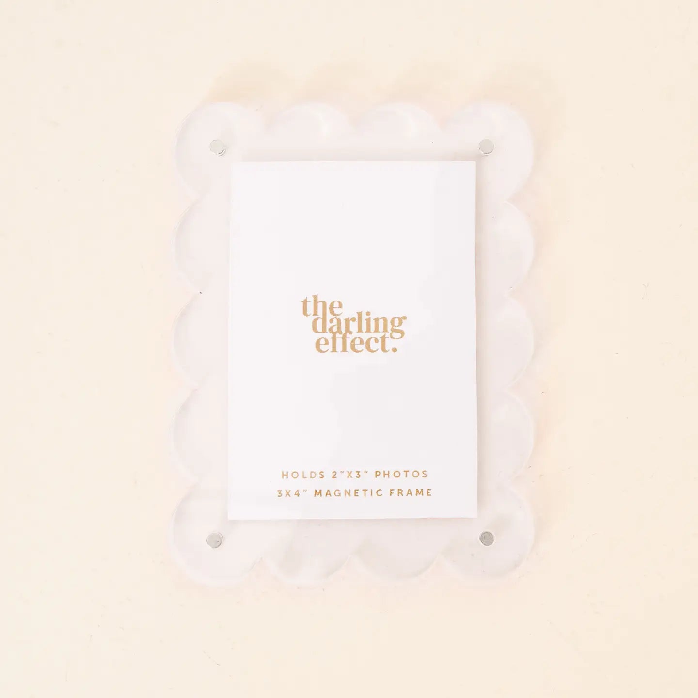 Mini Acrylic Picture Frame Magnet in Clear