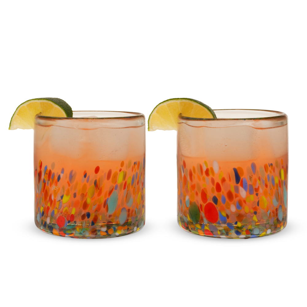 Segunda Vida Artistico Recycled Glass Tumblers - Set of 2