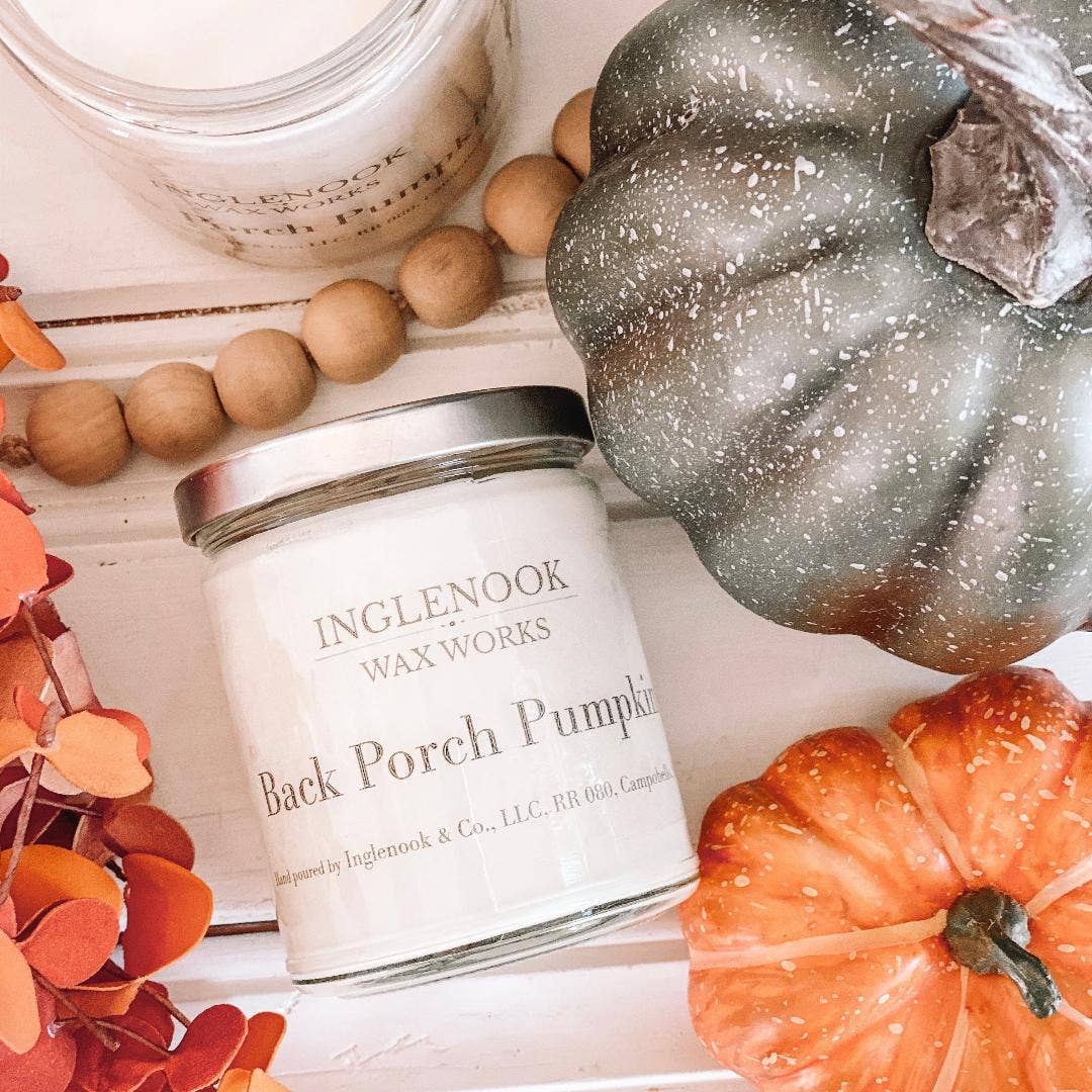 Back Porch Pumpkin Soy Wax Candle (9 oz)