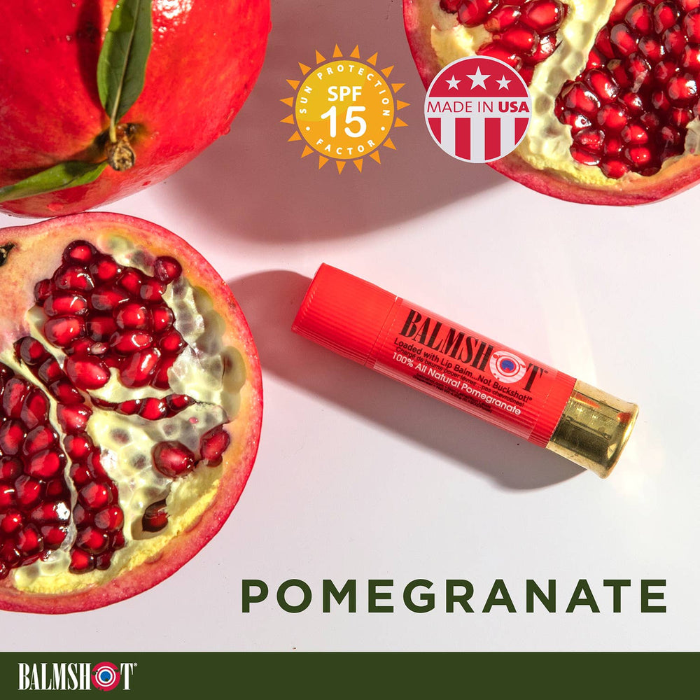 Balmshot Shotgun Shell Lip Balm in Pomegranate
