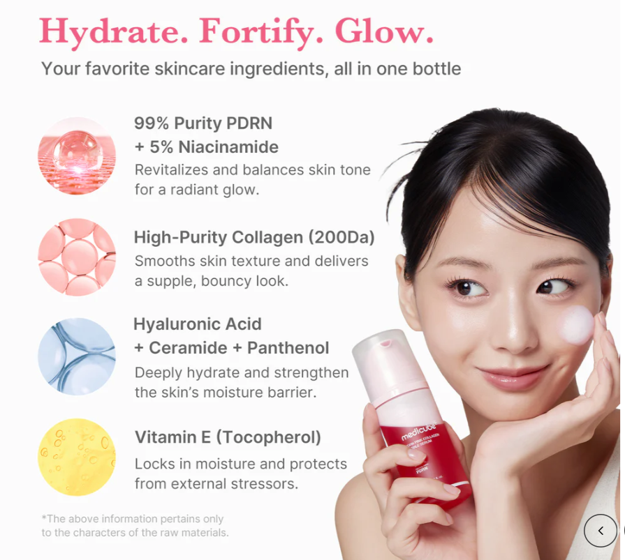 MEDICUBE PDRN Pink Collagen Bubble Serum