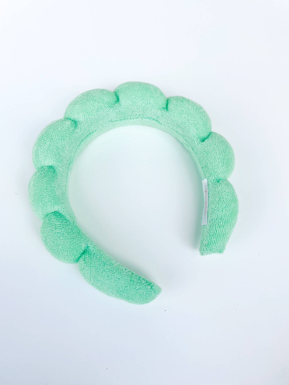GRWM Puffy Terrycloth Spa Headband: Mint