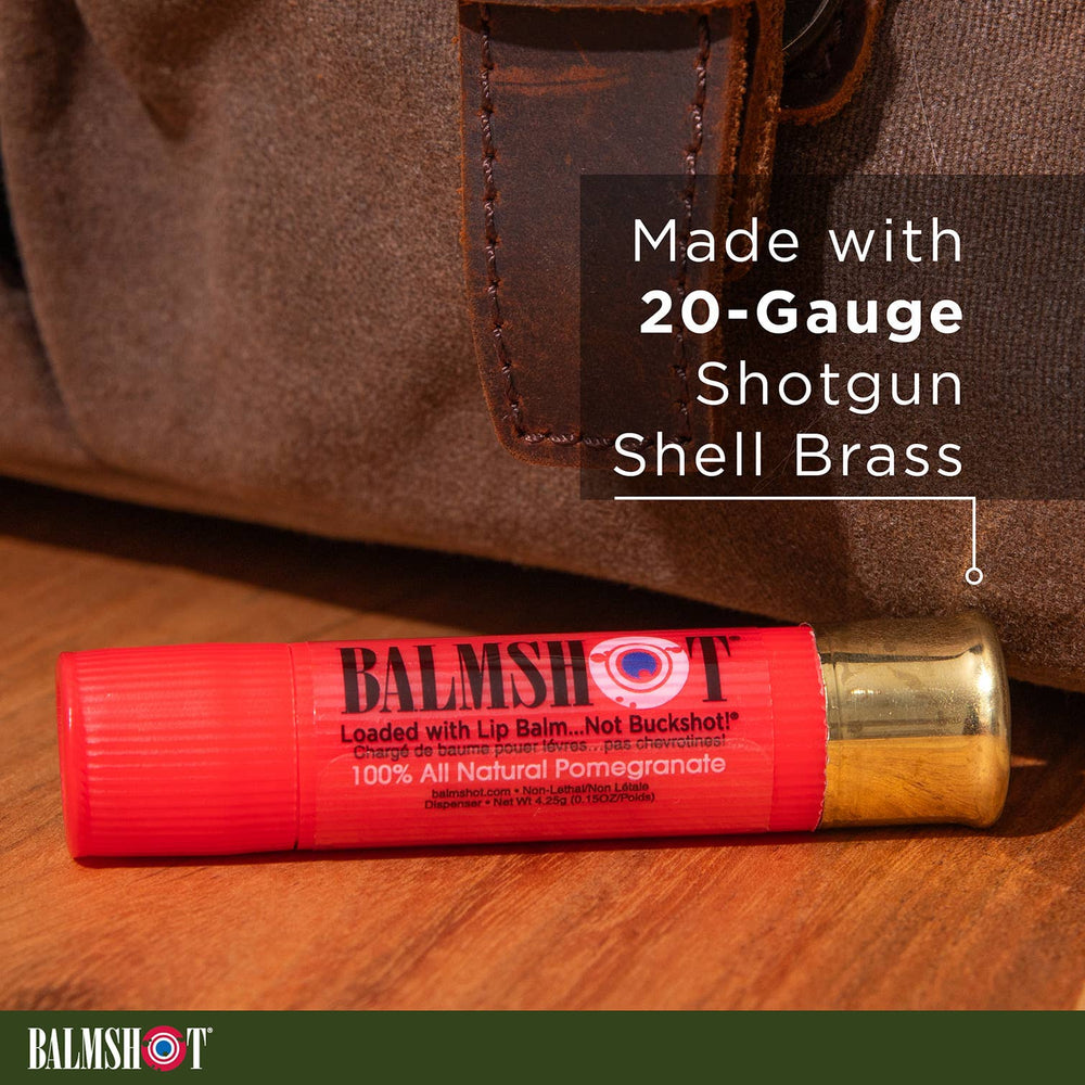 Balmshot Shotgun Shell Lip Balm in Pomegranate