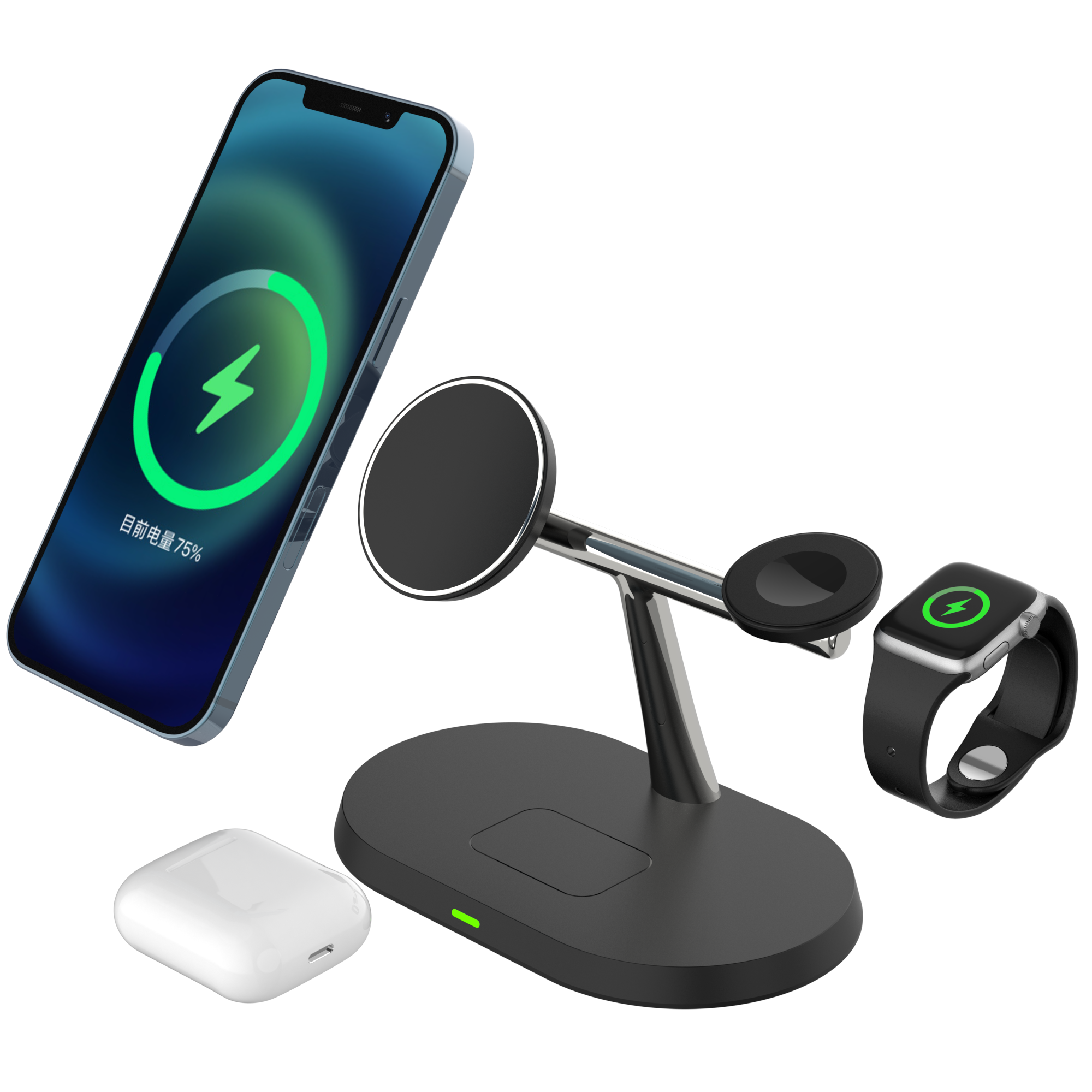3-IN-1 Charging Station for iPhone/Air pods