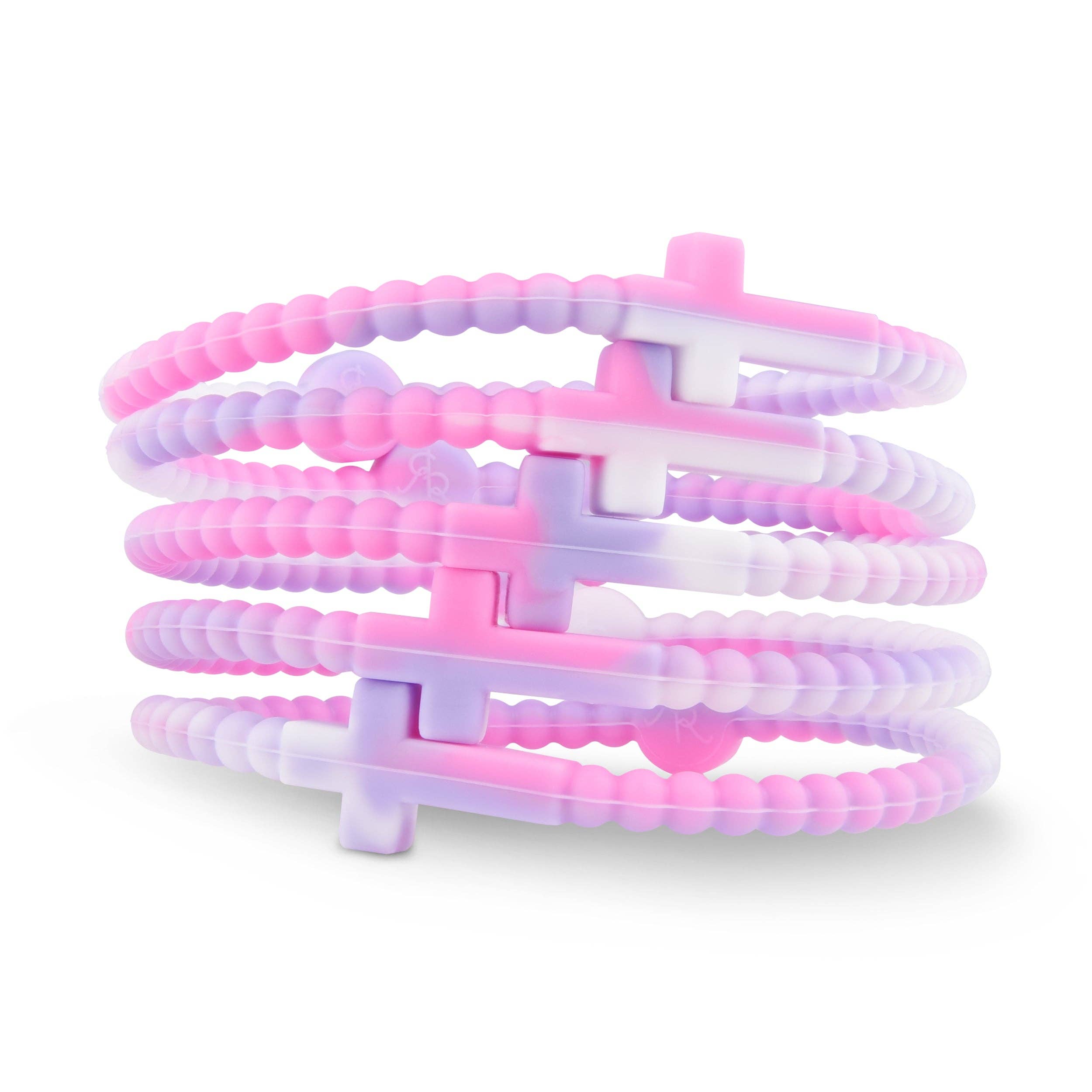 Jesus Silicone Cross Bracelets-Confetti in Small